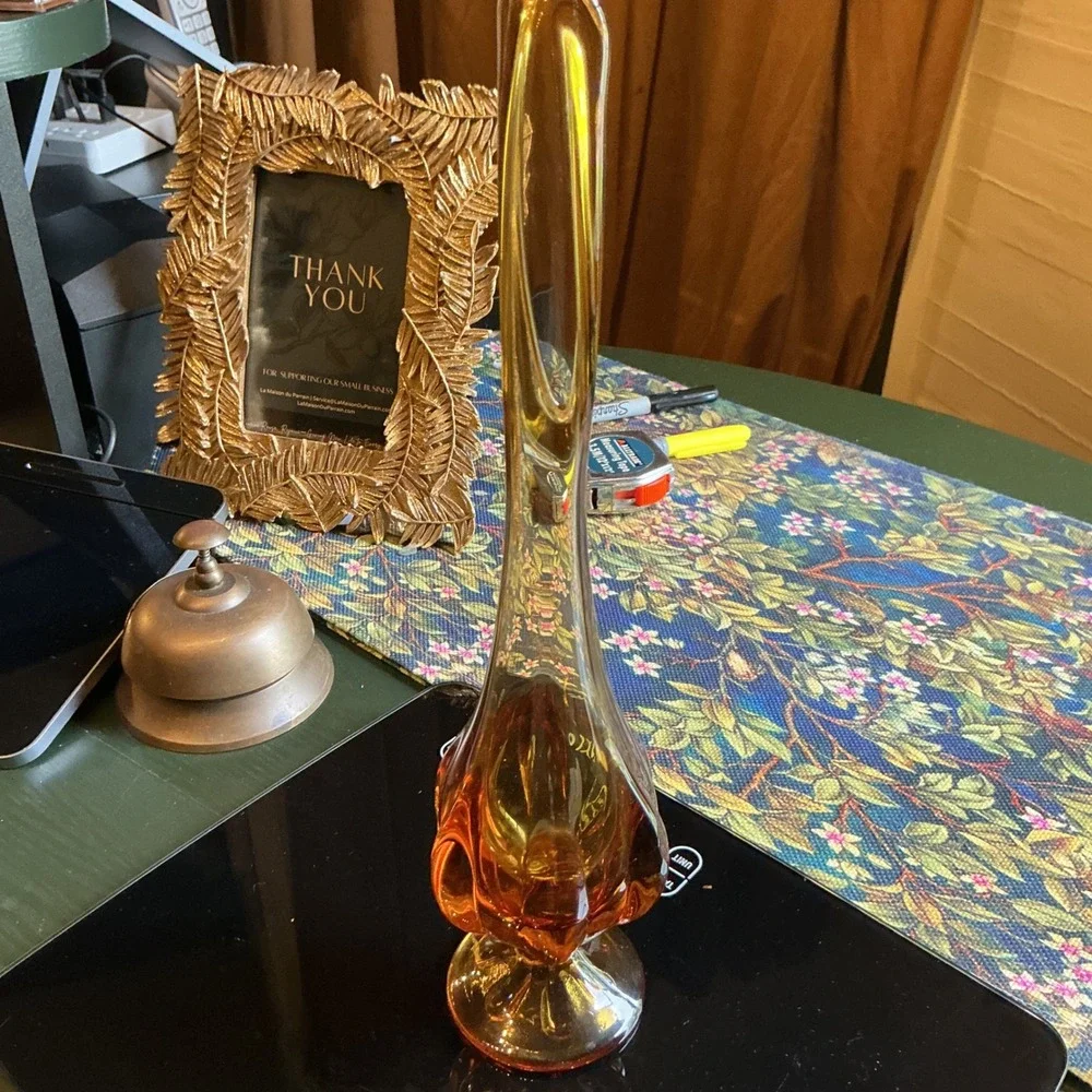 Vintage MCM Viking Glass Six Petal Swung 12
